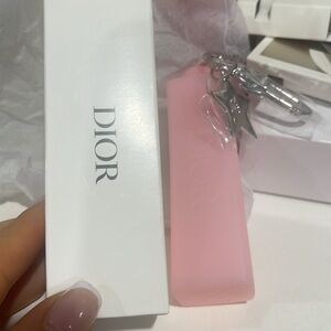 Dior Pink Keychain oil holder with Star Charm